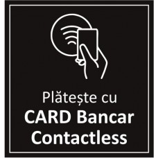 Plateste cu card bancar Contactless